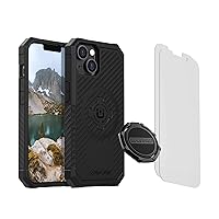 Rokform - iPhone 14 MagSafe Compatible Rugged Case + RokLock Sport Ring Stand & Grip + 2-Pack Screen Protector Kit