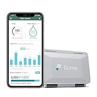 2 Smart Home Water Monitor & Water Leak Detector: Detect Water Leaks Before They Cause Damage. Monitor Your Water Use to Reduce Waste Installs in Minutes, No Plumbing Required