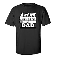 German Shepherd Dad Adult Men's Short Sleeve Tee Shirt Black