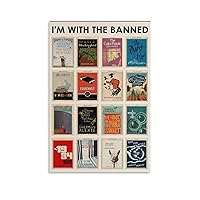 This Is A Good Day to Read Banned Book Posters, Librarian Posters, Bibliophile Posters, Canvas Wall Poster Decorative Painting Canvas Wall Posters And Art Picture Print Modern Family Bedroom Decor Pos
