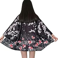 ZooBoo Women Japanese Kimono Cardigan - Harajuku Bathrobe Cardigan Sunscreen Clothes Pajamas Knitting Coat