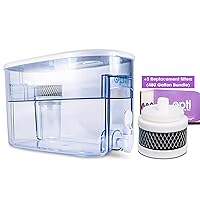 Opti CHILL Alkaline Water Refrigerator Filter Unit + 3 Extra OEM Opti Chill 120 Gallon Replacement Filter