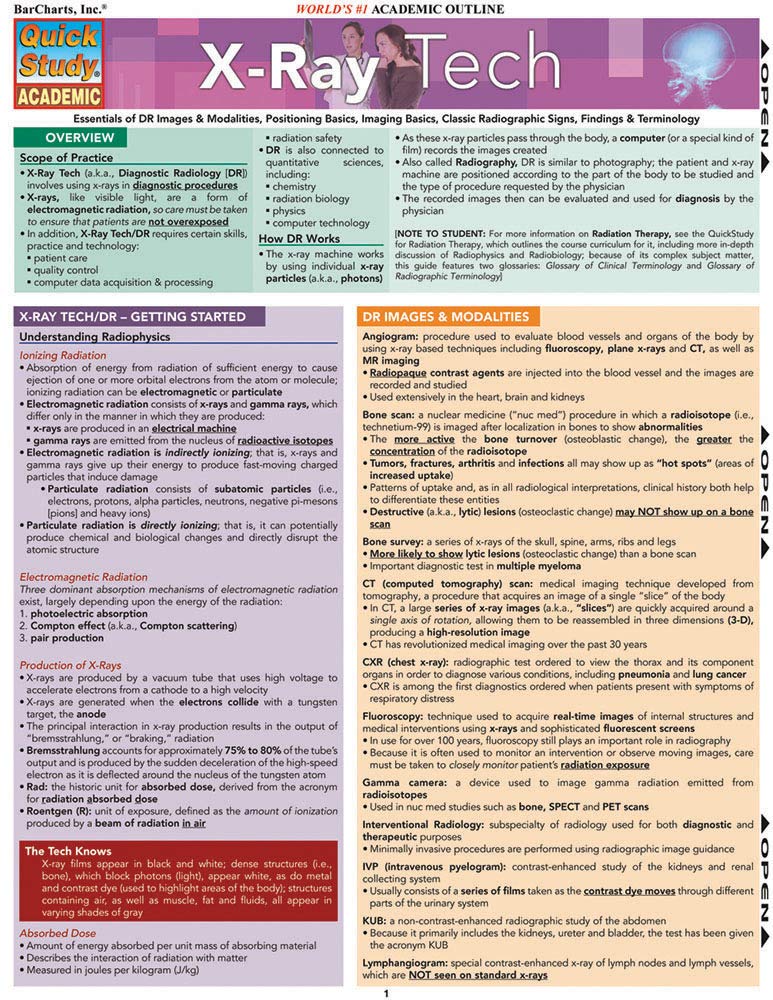 X-Ray Tech (Quick Study Academic)
