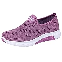 Sneakers for Women Steel Toe Shoes for Women Sneakers Casual Solid Color Foot Lightweight Fashion Breathable Sneakers Mesh Ladies Women's