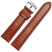 Genuine Leather watchband for Watch Ticwatch 2 Watch Straps 20mm Quick Release pins (Color : Brown, Size : 20mm)