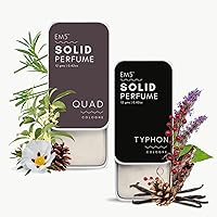 Quad + Typhon (Set Of 2) Solid Perfume For Unisex, Strong & Lasting Fragrance With Goodness Of Beeswax + Shea Butter