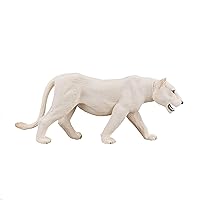 MOJO White Lioness (Female White Lion) Realistic International Wildlife Toy Replica Hand Painted Figurine