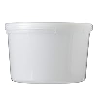 Extreme Freeze Reditainer 64 oz. Freezeable Deli Food Containers w/ Lids - Package of 8 - Food Storage