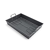 Chicago Metallic Professional Non-Stick Roaster with Handles and Non-Stick Rack, 17-Inch-by-12-Inch