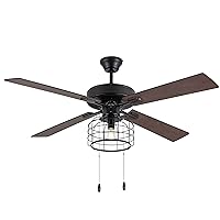 RIVER OF GOODS Industrial LED Ceiling Fan - 52