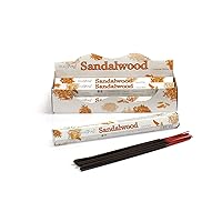 STAMFORD INC. 37107 Sandalwood Incense Sticks, 20 Sticks x 6 Packs