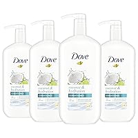 Dove Ultra Care Conditioner Coconut & Hydration, Pack of 4, for Dry Hair Conditioner with Coconut Oil, Jojoba Oil & Sweet Almond Oil 31 oz