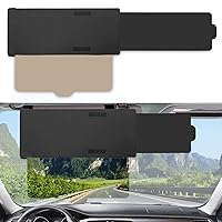 Brown Polarized Sun Visor Extender, Sun Visor Extender for Cars, Anti-Glare Car Sun Visor Protects from Sun Glare, Snow Blindness, UV Rays, Universal for Most Cars