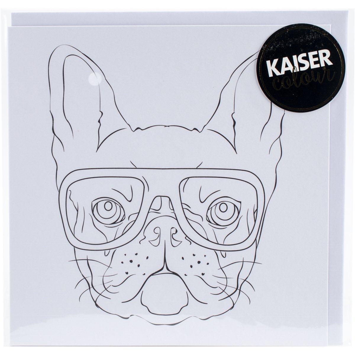 Kaisercraft Pug Life KaiserColour Gift Card with Envelope, 6