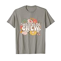 Fourth Grade Crew 4th Grade Teacher Student Back To School T-Shirt