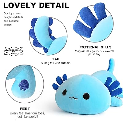 Mua Onsoyours Cute Axolotl Plushie, Soft Stuffed Animal Salamander Plush  Pillow, Kawaii Plush Toy for Kids (Blue Axolotl A, 13) trên  Mỹ  chính hãng 2024