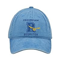 Concept One Harry Potter Dad Hat, Quidditch Women's Adjustable Cotton Baseball Cap with Curved Brim