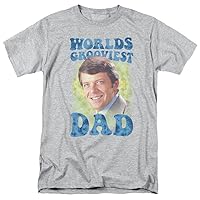 The Brady Bunch T-Shirt Worlds Grooviest Dad Athletic Heather Tee