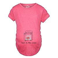 Maternity Bun in The Oven T Shirt Funny Pregnancy Announcement New Baby Tee