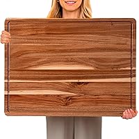 24 x 18 In Acacia Cutting Boardfor Kitchen, XXL Extra Large Charcuterie Cheese Platter Serving Tray, Food Prep and Serving Boards, Chopping Boards for Meal Vegetables and Cheese