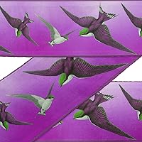 Purple Flying Swallow Bird Ribbon Trim Tape Fabric Laces for Crafts Printed Velvet Trim 9 Yards Sewing Accessories 2 Inches