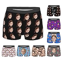 Personalized Boxers for Men Father Husband Boyfriend, Funny Boxers for Men Father's Day Birthday for Him