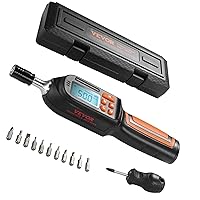 VEVOR Digital Torque Screwdriver 2.65-70.67 in-lbs, Adjustable Screwdriver Torque Wrench Set with Buzzer/LED Indicator Notification, 0.01 N.m Increment Torque Screwdriver with Bits & Case