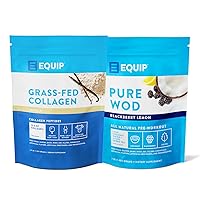Equip Foods Collagen Powder Vanilla & Purewod Natural Pre-Workout Energy Powder