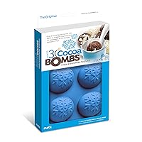 Mobi Hot Chocolate Cocoa Bombs Silicone Mold, Snowflake, for Making 3 