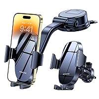 Miracase 3 in 1 Cell Phone Holder for Car, [Strong Suction] Universal Car Phone Mount for Car Dashboard Windshield Air Vent Compatible with iPhone15 14 13 12 11 Pro Max Mini All Mobile