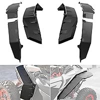 A & UTV PRO Upgrade Front & Rear Wider Extended Fender Flares Kit for Can-Am Maverick X3 Max/Maverick 1000 Max 2017-2023, XXL Extra Widen Mud Guards Flaps Extensions Accessories