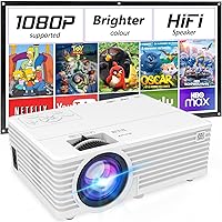 Mini Video Projector, 1080P Supported, Portable Outdoor Movie Projector, 176
