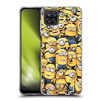 Head Case Designs Officially Licensed Despicable Me Pattern Funny Minions Soft Gel Case Compatible with Samsung Galaxy A12 (2020)