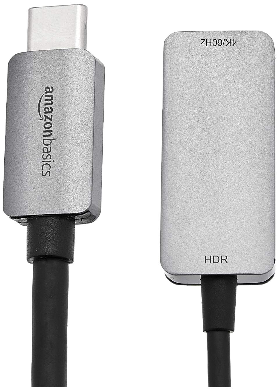 Amazon Basics USB-C 3.1 Male to HDMI Female Adapter (4K@60Hz), Gray