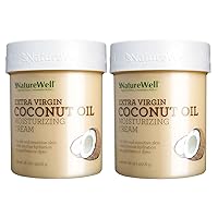 NatureWell Coconut + MCT Moisturizing Cream (16 Ounce) (2 Pack)