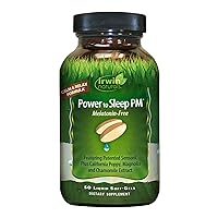 Irwin Naturals Power to Sleep PM Melatonin-Free - 50 Liquid Soft-Gels - Blend of Sensoril, Magnolia, Chamomile & More