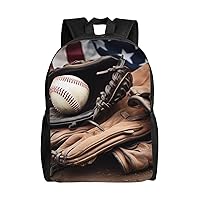 Baseball Equipment Laptop Backpack Water Resistant Travel Backpack Business Work Bag Computer Bag For Women Men