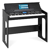 FunKey DP-61 III Keyboard in Digital Piano Design - 61 Keyboard Keys - 300 Different Sounds - 300 Rhythms - 80 Demo Songs - Automatic Accompaniment - Record Function - Black