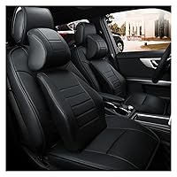 Car Seats Surrounded by Four Seasons General All Winter Summer Cushion Cushion Car Sit Full Leather Seats (Color : Black Luxury)