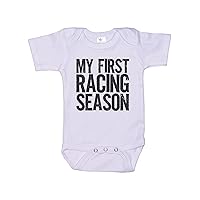Baby Racing Onesie/My First Racing Season/Unisex Bodysuit/Newborn Racing Outfit