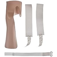 Rolyan Splinting Material Sheet, Functional-Position Hand Splint, Right, Large, Deluxe Model, Includes Self-Adhesives Strap Kit, Single Sheet
