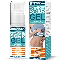 Scar Cream, Silicone Scar Gel-Advanced Repairing New Old Scars for Surgical Scars, Stretch Marks, Burn, Kelod, C-Section, Acne, Injury, Hypertrophic Treatment, 1.76oz Pump Bottle (50G)