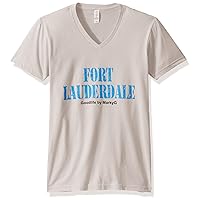Printed Fort Lauderdale Graphic Premium Short Sleeve V-Neck T-Shirt