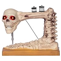 Voice Controlled Skeleton Sewing Machine Figurine Perfect Halloween Decoration for Craft Lover for Spooky Event Handmade Craft