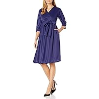 Women's Tess 50's Fit and Flare Dress, Navy, X-Large