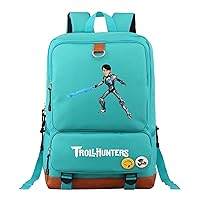 Unisex Teen Trollhunters Rucksack-Lightweight Casual Daypack Durable Graphic Laptop Knapsack for Outdoor,Travel
