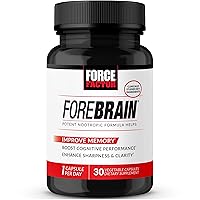 Forebrain Nootropic Brain Supplement to Improve Memory, Boost Focus, Increase Mental Energy, and Support Brain Health with Caffeine, Bacopa, and Huperzine A, 30 Capsules