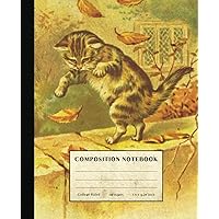 Kitten Composition Notebook: Vintage Style College Ruled Paper Notebook for Home School College or Work. Gift for Students & Teachers. Cute Kitty Cat Playing Art Cover Kitten Composition Notebook: Vintage Style College Ruled Paper Notebook for Home School College or Work. Gift for Students & Teachers. Cute Kitty Cat Playing Art Cover Paperback