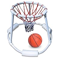 SWIMLINE Pool Basketball Hoop Floating Or Poolside Game With Real Feel Net & Float Foam For Kids & Adults Swimming Splash Super Hoops With Water Basketball Pools Toy Outdoor Summer 9162