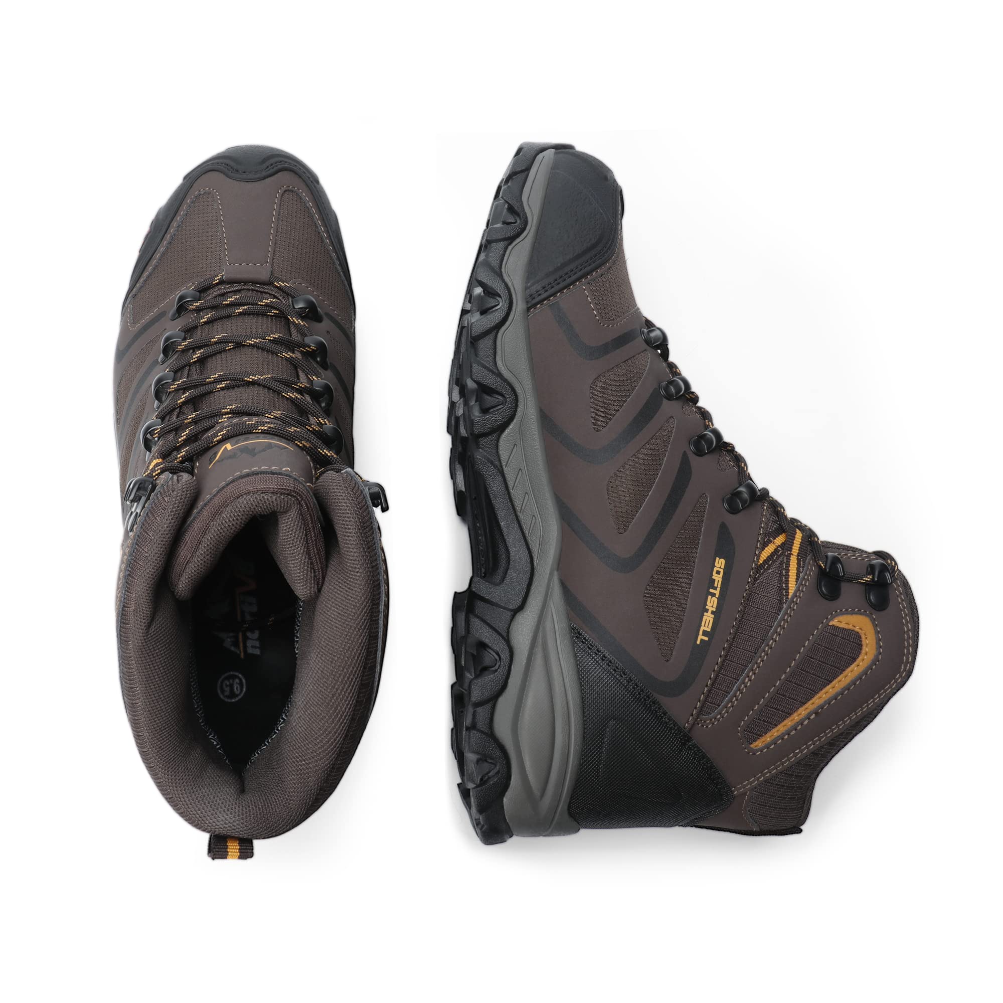 NORTIV 8 Men's Ankle High Waterproof Hiking Boots Outdoor Lightweight Shoes Trekking Trails